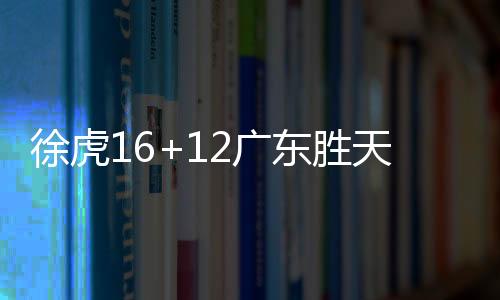 徐虎16+12广东胜天津 孙铭徽三双广厦胜广州